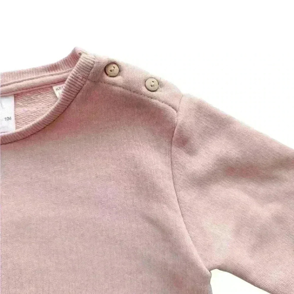 Zara Pink Ruffle Detail Sweatshirt size 18-24 months - Picture 2 of 5